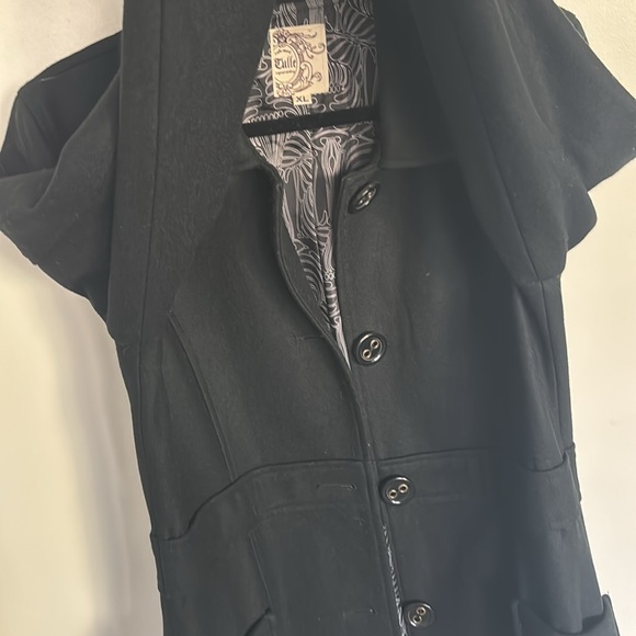 Tulle Black Wool Peacoat XL - Picture 8 of 10